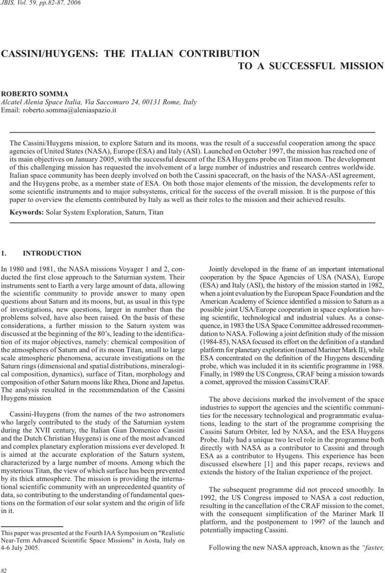 Cassini spacecraft image