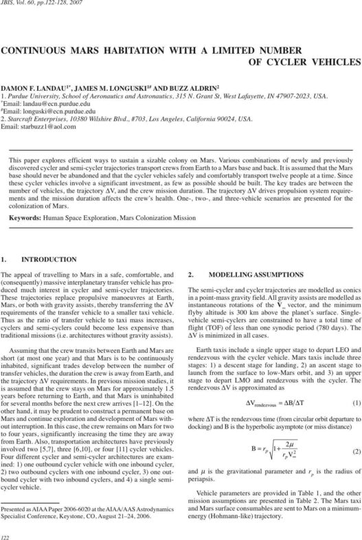 Continuous Mars Habitation with a Limited Number of Cycler Vehicles