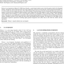The Falcon I Launch Vehicle - Steps to and Results from the First Flight