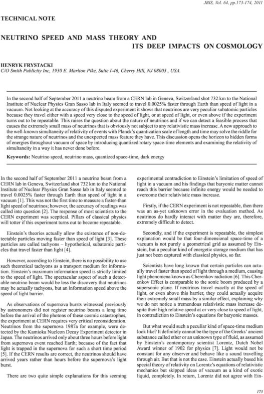 Technical Note: Neutrino Speed and Mass Theory and its Deep Impacts on Cosmology
