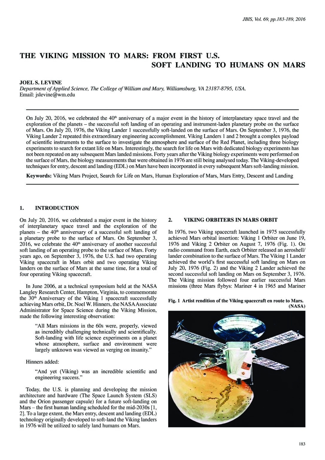 The Viking Mission to Mars: From First U.S. Soft Landing to Humans on ...