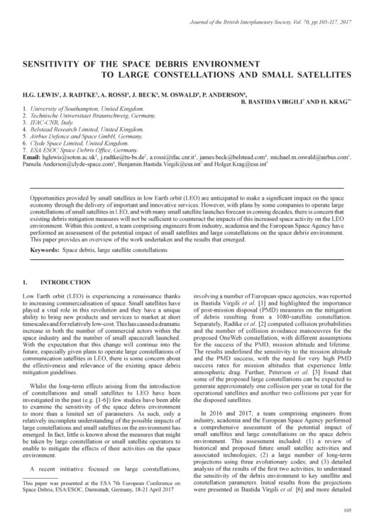 Sensitivity of the Space Debris Environment to Large Constellations and Small Satellites
