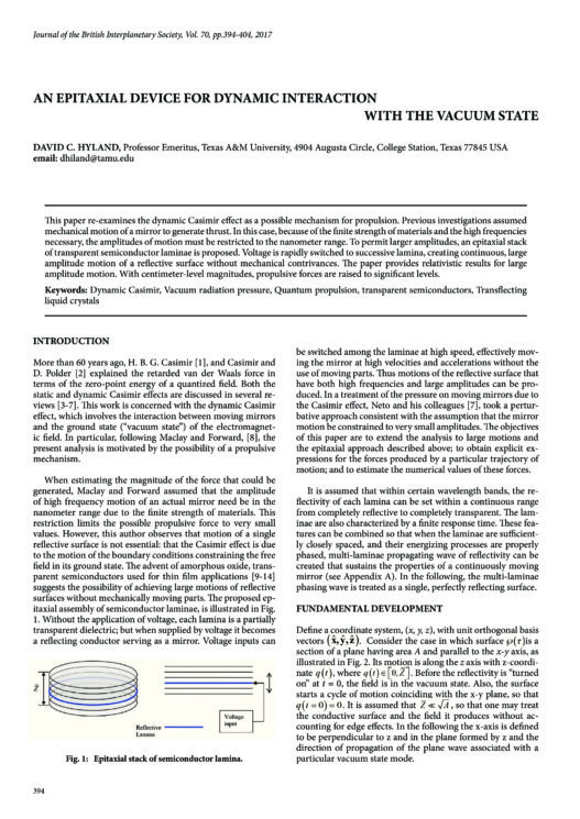 An Epitaxial Device For Dynamic Interaction With The Vacuum State