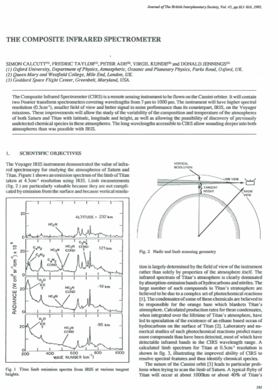 The Composite Infrared Spectrometer BIS Shop