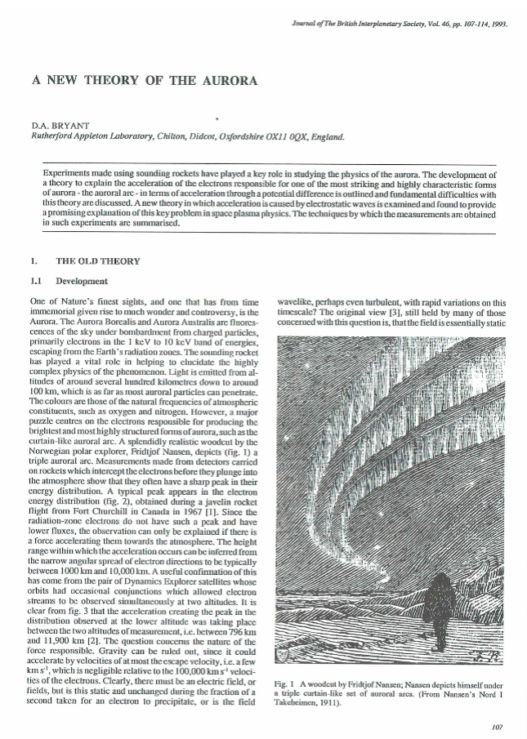 A New Theory Of The Aurora