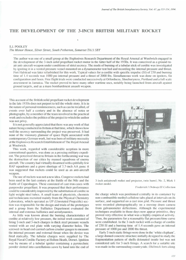 Uk Military Rockets The Development Of The 3-Inch British Military Rocket – BIS Shop