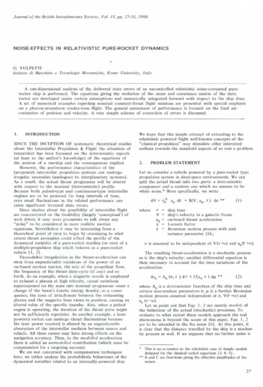 Noise-Effects In Relativistic Pure-Rocket Dynamics