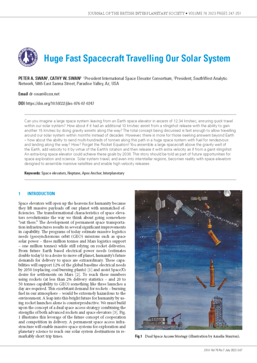 Huge Fast Spacecraft Travelling Our Solar System
