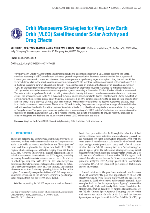 Orbit Manoeuvre Strategies for Very Low Earth Orbit (VLEO) Satellites under Solar Activity and Drag Effects