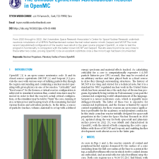 The Bimodal Epithermal Astronautical Reactor in OpenMC