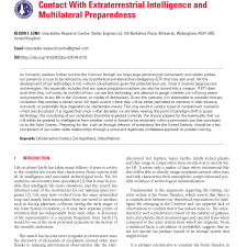 Contact with Extraterrestrial Intelligence and Multilateral Preparedness