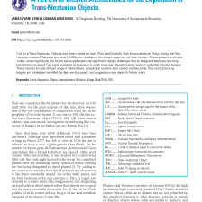 A Review of Mission Architectures for the Exploration of Trans-Neptunian Objects