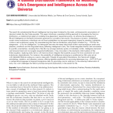A Gamma Distribution Framework for Modeling Life's Emergence and Intelligence Across the Universe