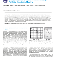 On Pressures in the Liquid Propellant Rocket Engine Part II: An Experimental Review