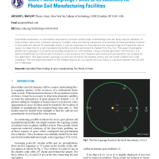 Giant Planet Lagrange Points L2 as Locations for Photon Sail Manufacturing Facilities
