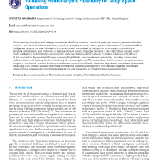 Validating Neuromorphic Autonomy for Deep-Space Operations 