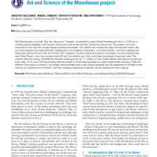 Art and Science of the Moonhouse project
