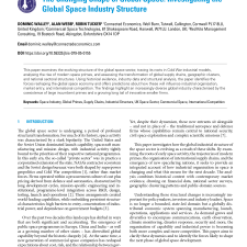 The Changing Shape of Global Space: Investigating the Global Space Industry Structure 