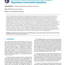 Decision Freshness Boundaries Under Delayed Supervision in Lunar Surface Operations