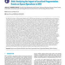 Operational Sustainability of Geosynchronous Equatorial Orbit: Analyzing the Impact of Localized Fragmentation Events on Space Operations in GEO