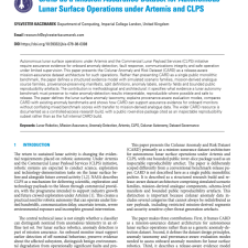 CARD as a Mission Assurance Dataset for Autonomous Lunar Surface Operations under Artemis and CLPS